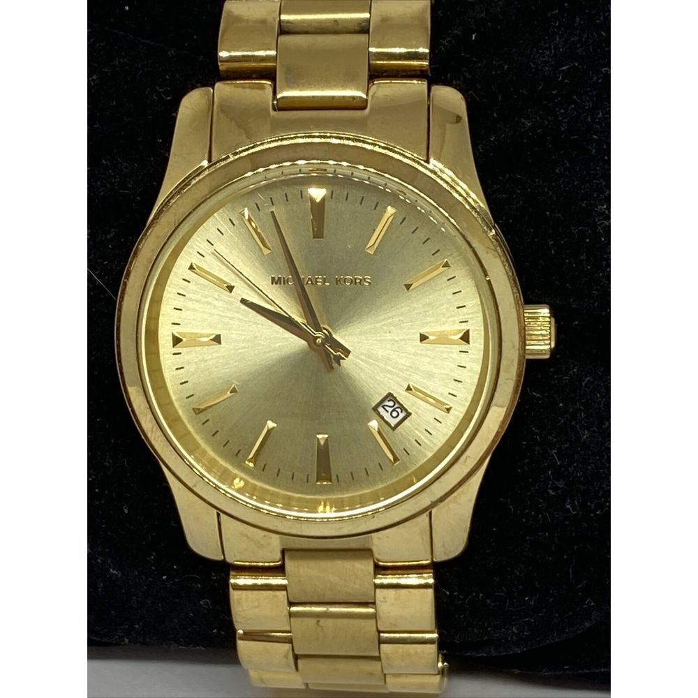 Michael Kors MK5160 Women's Gold Stainless Steel Analog Dial Quartz Watch JK406 - Picture 2 of 12